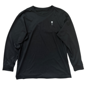 Rose Long-sleeve Black x White